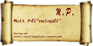Mult Pénelopé névjegykártya